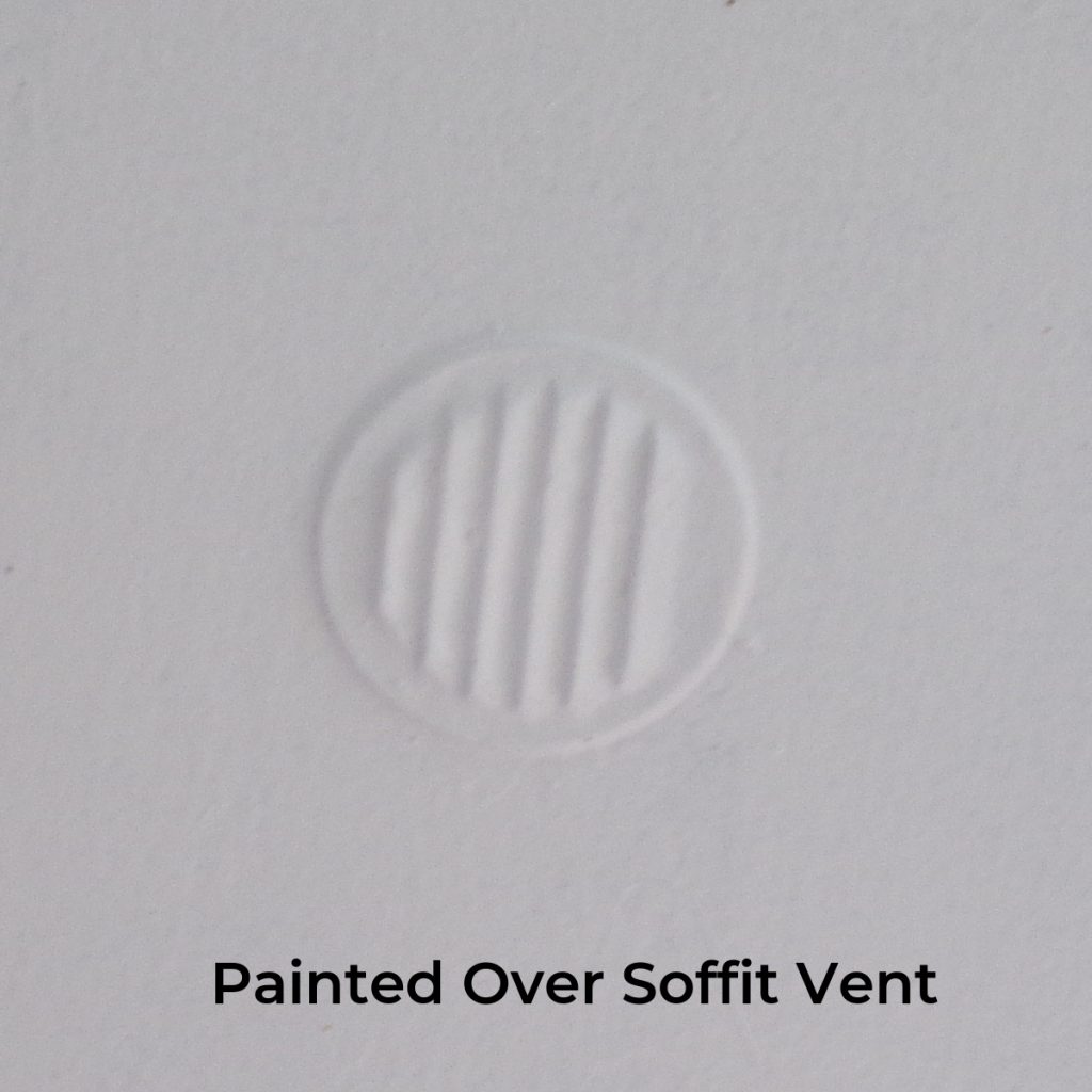 What Do Home Inspectors Look For? (Home Inspection Checklist) 3 Soffit Vent (painted over)