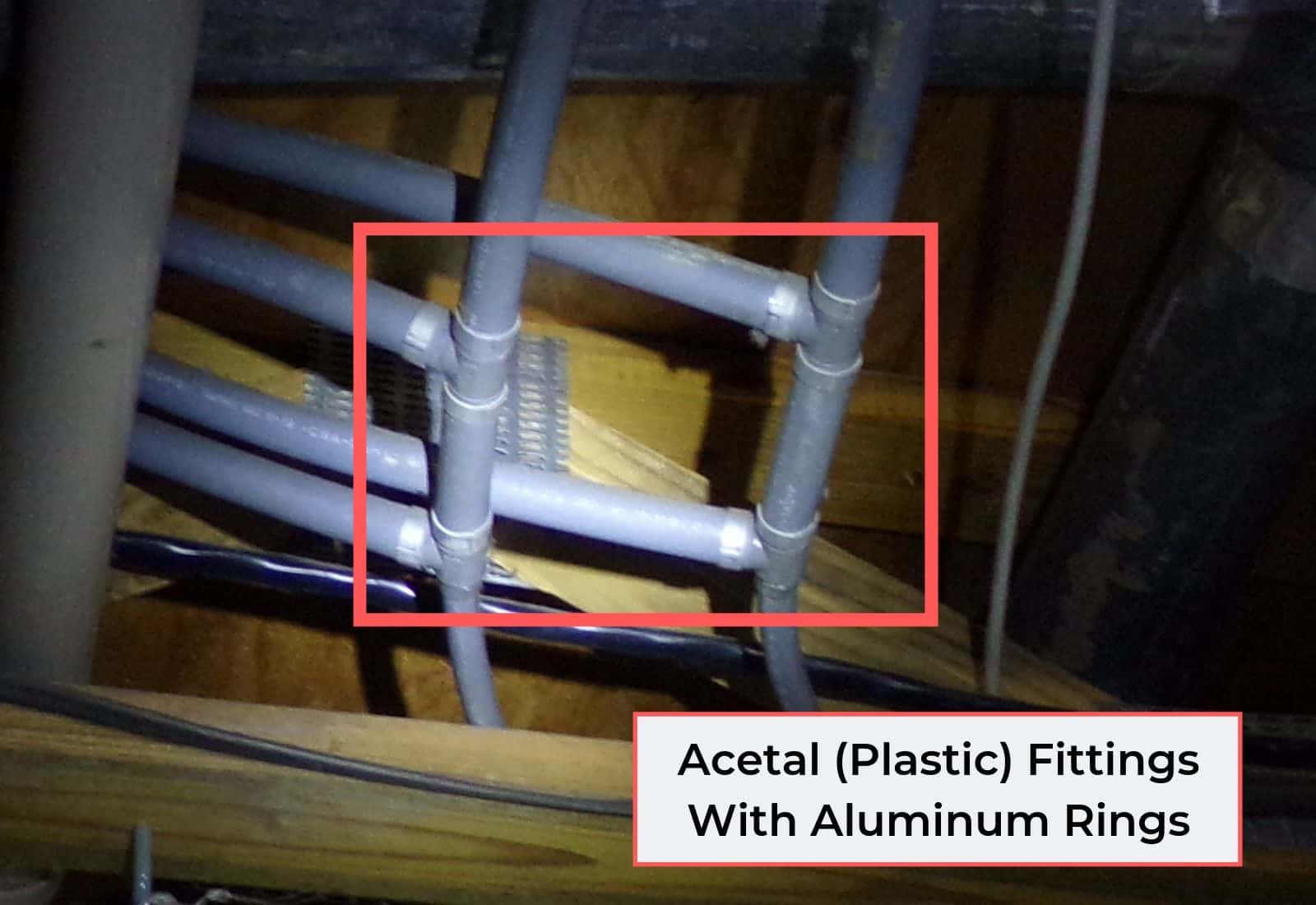 polybutylene pipe with acetal fittings polybutylene pipe with acetal fittings