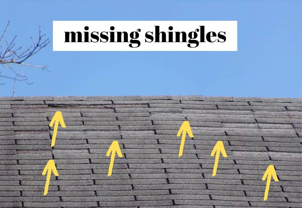 What Do Home Inspectors Look For? (Home Inspection Checklist) 2 missing roof shingles