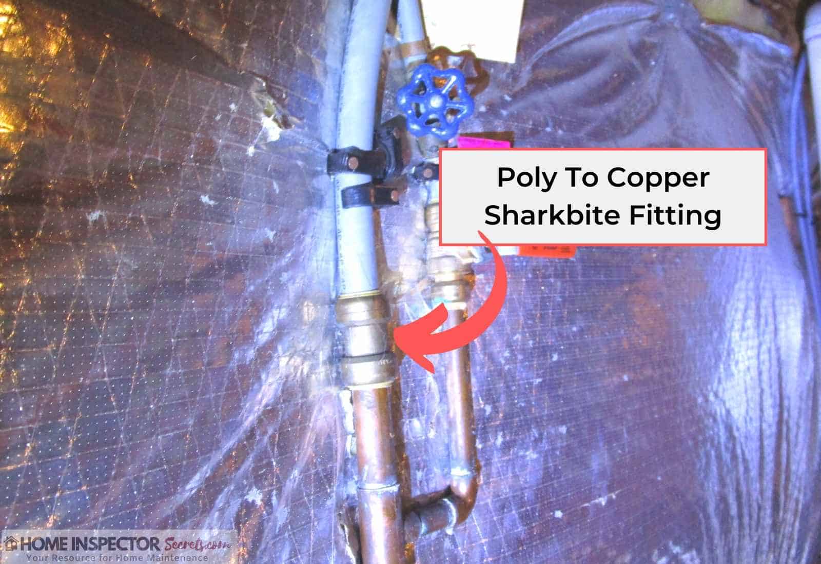 main water line polybutylene pipe main water line polybutylene pipe with sharkbite fitting