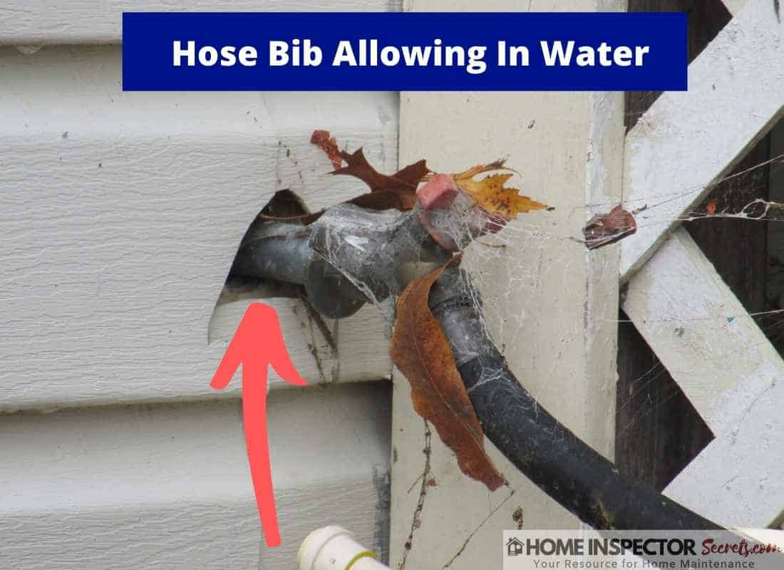 hose bib allowing water into basement hose bib allowing water into basement