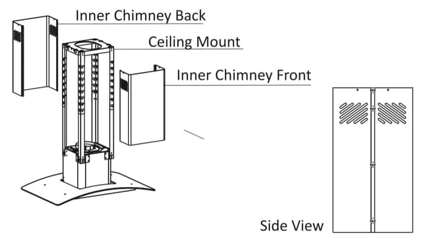 how to install a range hood through ceiling how to install a range hood through ceiling