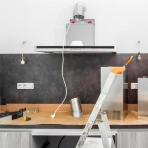 how to vent range hood on interior wall