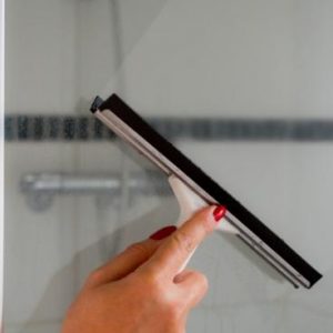 how to clean glass shower door