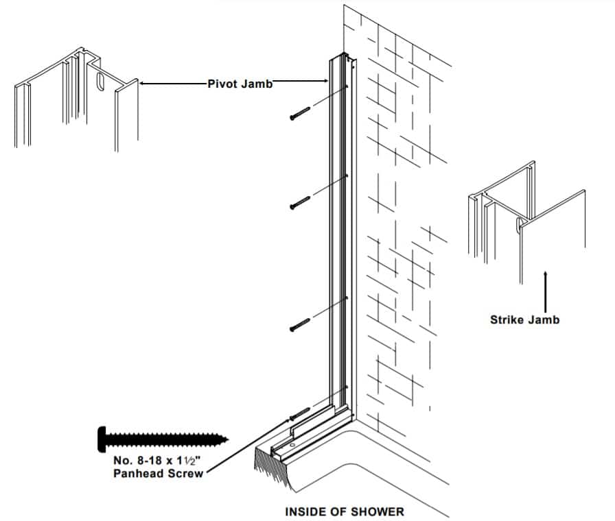 How To Install A Pivot Shower Door? (10 Step Guide) 3 how to install a pivot shower door