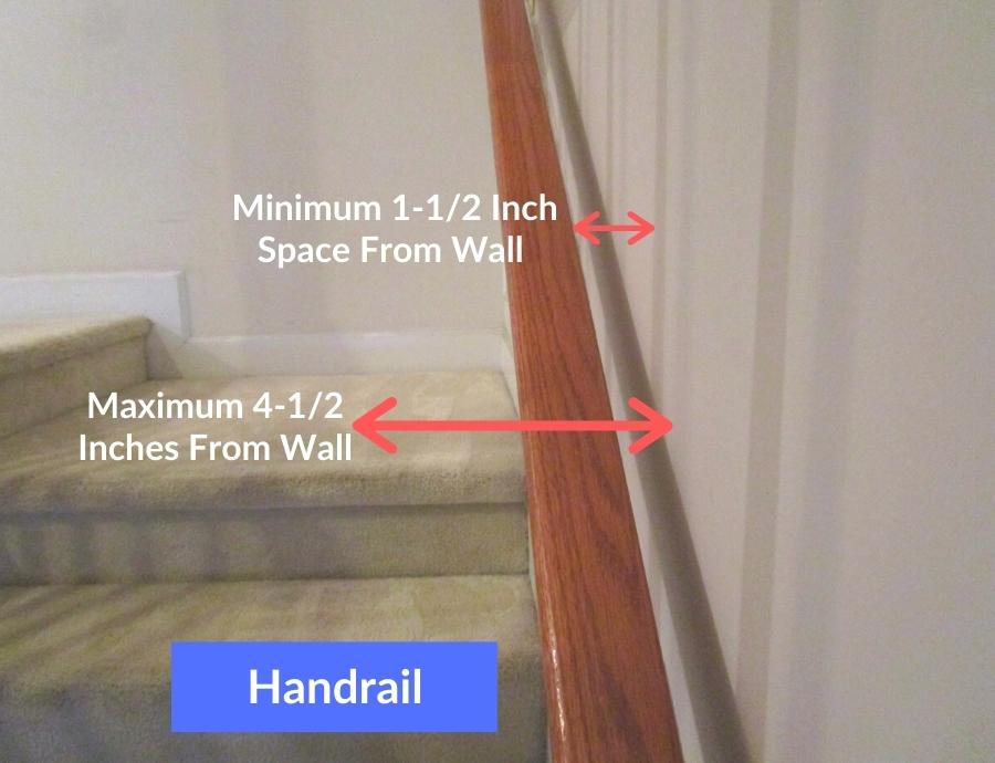 staircase railing handrail residential stair code