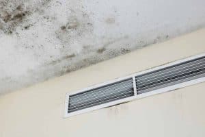 air vent on wall with mold