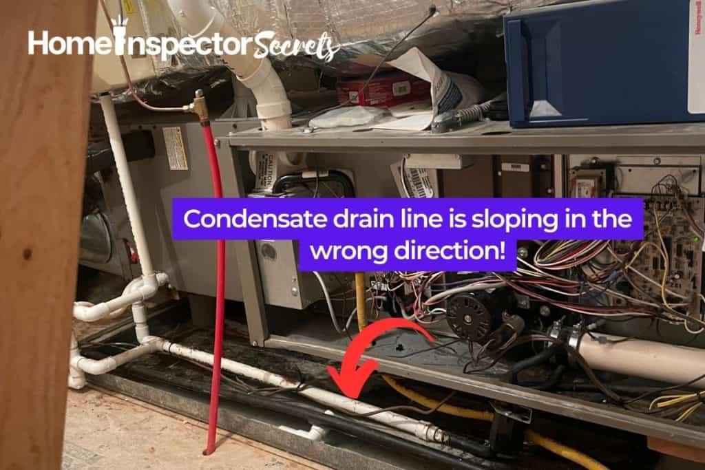 drain line sloping in wrong direction drain line sloping in wrong direction