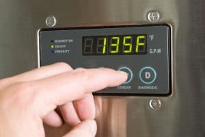 how to adjust temperature on rinnai tankless water heater
