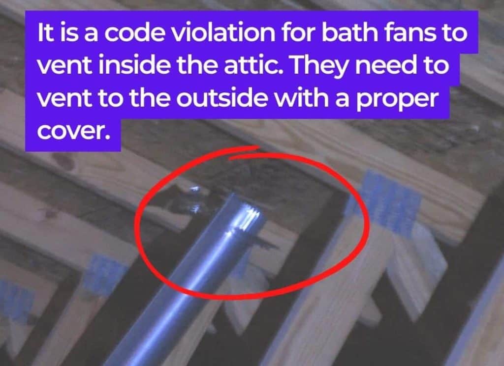 bathroom fan venting into attic is prohibited bathroom fan venting into attic is prohibited