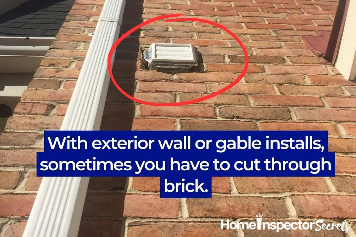 bath fan venting to exterior wall bath fan venting to exterior wall