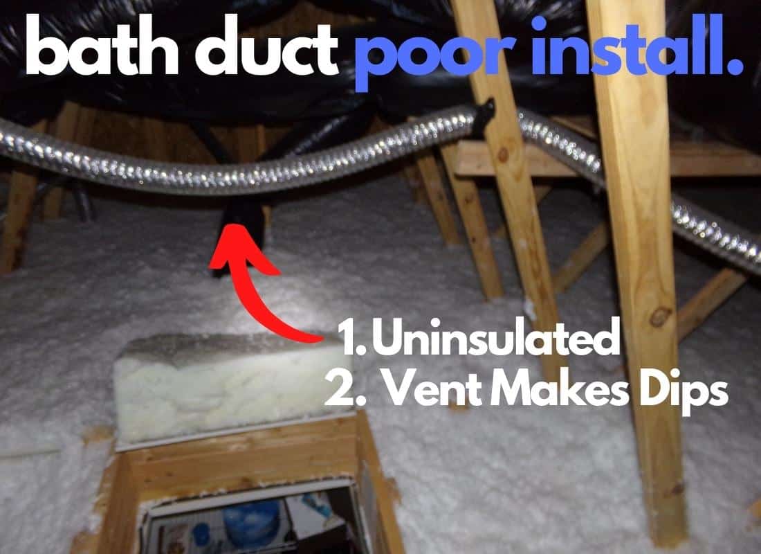 uninsulated bath fan duct uninsulated bath fan duct