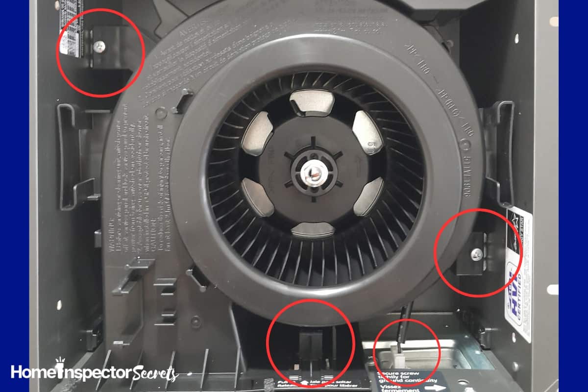 remove bath fan motor from housing for deep clean remove bath fan motor from housing for deep clean
