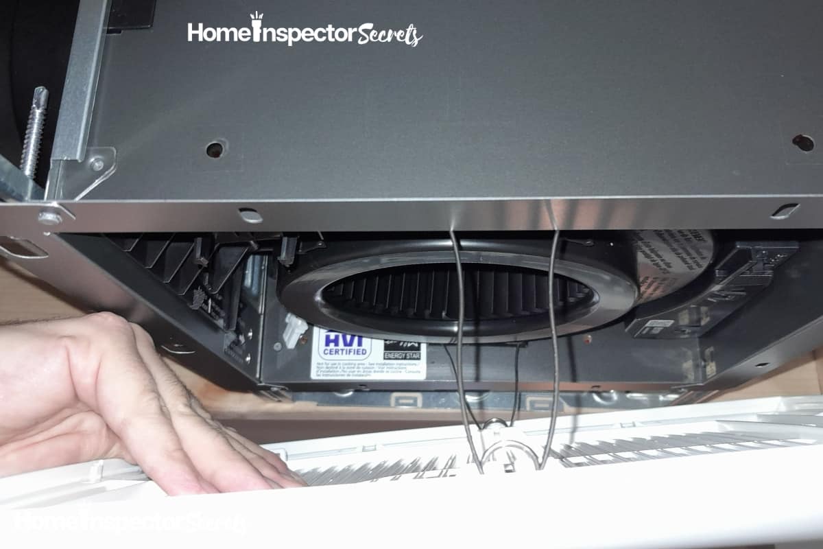 removing bath fan cover (1) removing bath fan cover (1)