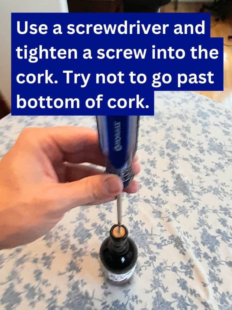 7 Hacks To Uncork Wine Bottle Without Corkscrew (Best DIY Method?) 1