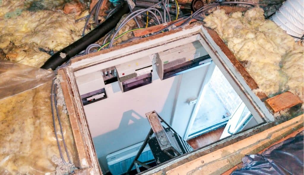 16 DIY Home Renovations to Increase Your Home’s Value Fast 13 attic hatch stair insulation