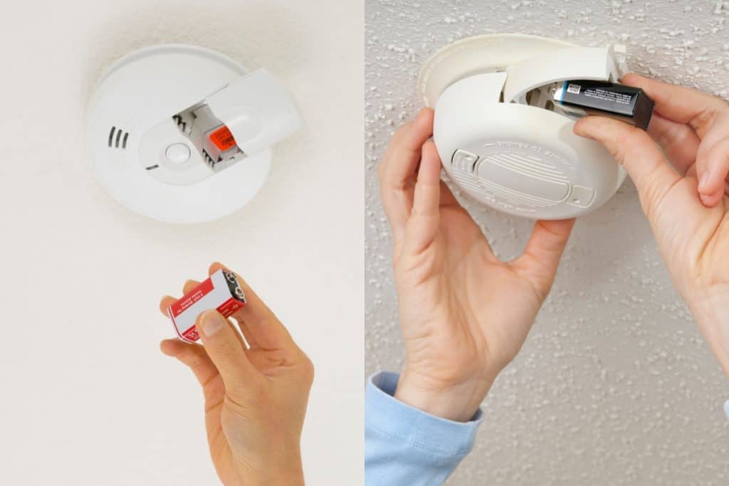 How To Fix Chirping and False Alarms of Smoke Detectors (And Carbon Monoxide) 3 changing battery of smoke alarm