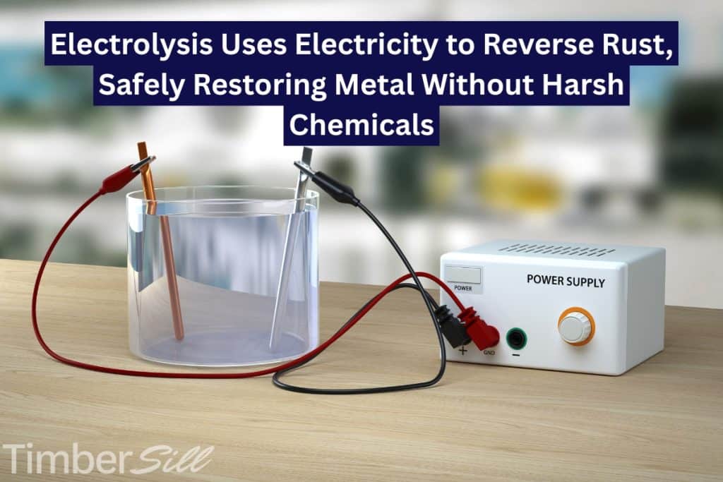 15 Ways To Remove Rust From Metal (Natural & Chemical Solutions) 15 electrolysis to get rid of rust