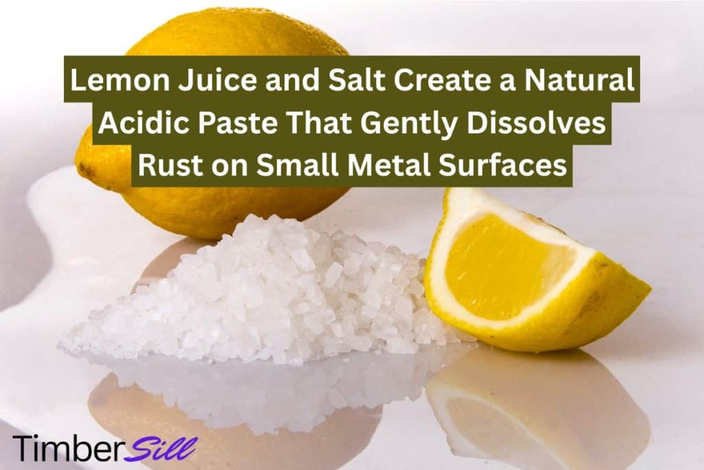 15 Ways To Remove Rust From Metal (Natural & Chemical Solutions) 4 lemon juice and salt to get rid of rust