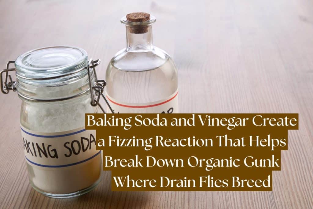 12 Ways To Get Rid of Drain Flies (Natural & Chemical Methods) 3 baking soda and vinegar to kill drain flies