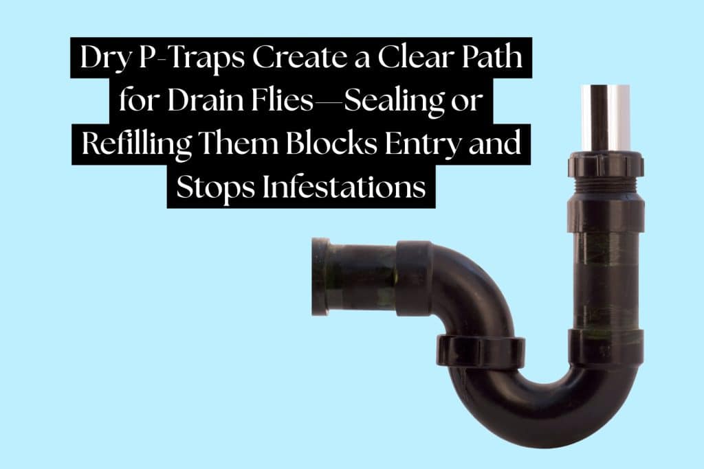 12 Ways To Get Rid of Drain Flies (Natural & Chemical Methods) 12 seal dry or unused traps for drain flies