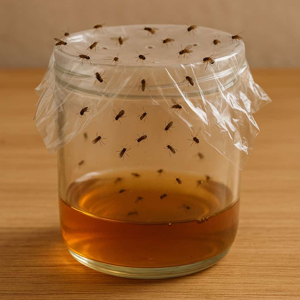 Say Goodbye to Fruit Flies: 7 Home Remedies That Really Work 2 apple cider vinegar trap