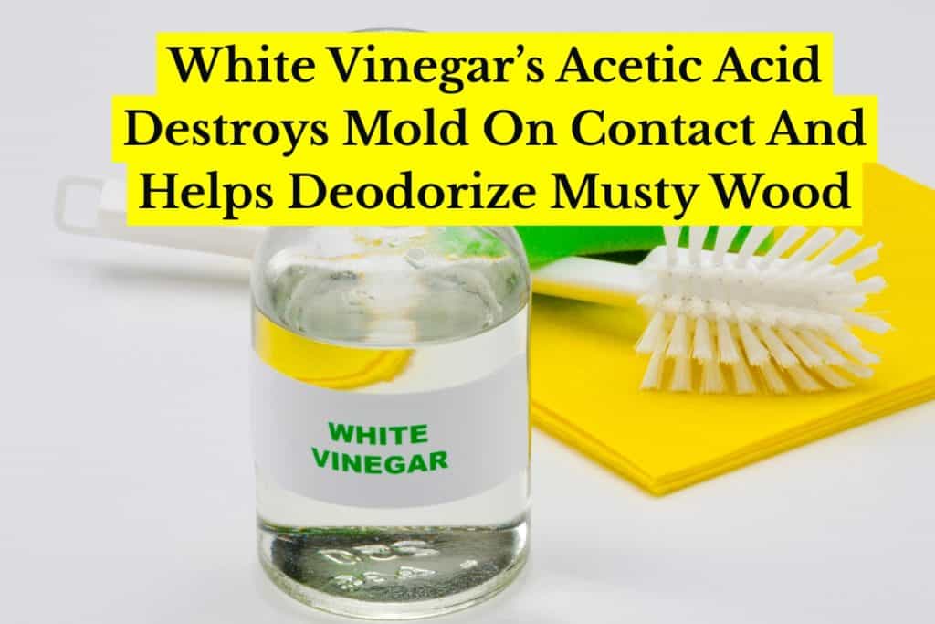 10 Ways To Remove Mold From Wood And Furniture 3 clean mold from wood using white vinegar