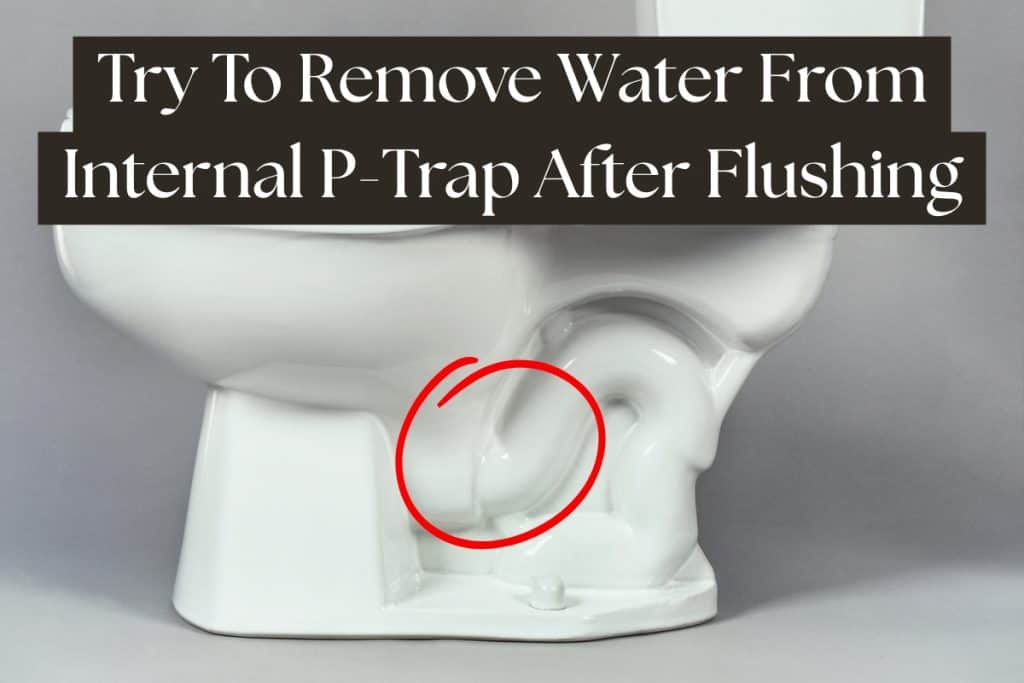 7-Steps to Installing or Replacing a Toilet (Flange Prep Included) 2 install toilet draining water