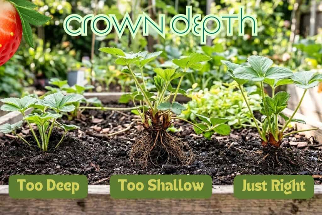 The Complete Guide to Growing Sweet, Juicy Strawberries at Home 4 planting depth strawberries
