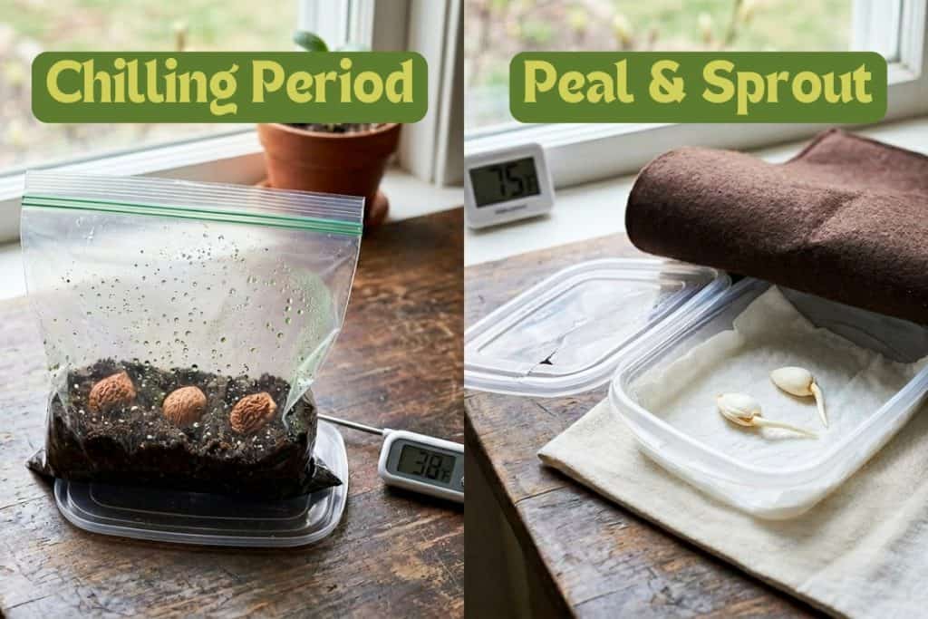 peach germination methods