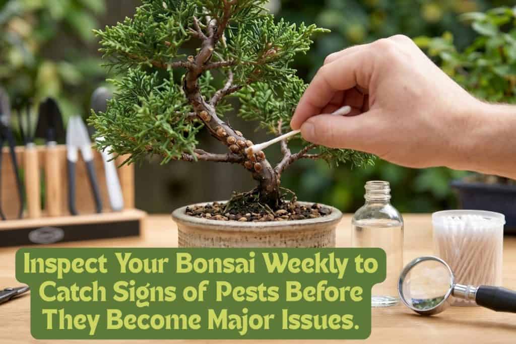 common pest problems on bonsai trees