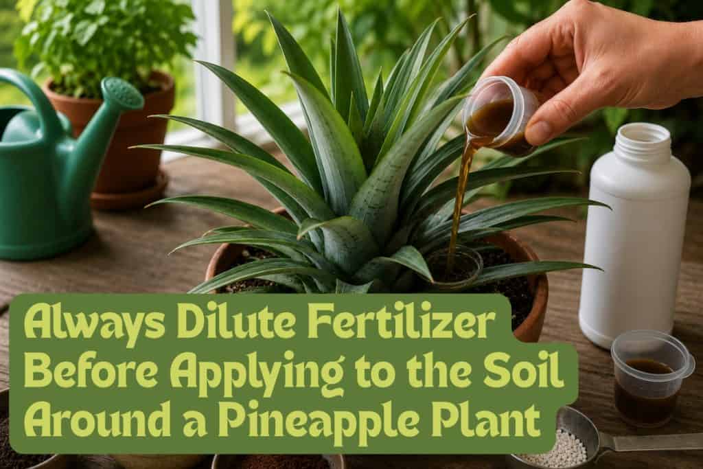 fertilizing pineapple plants