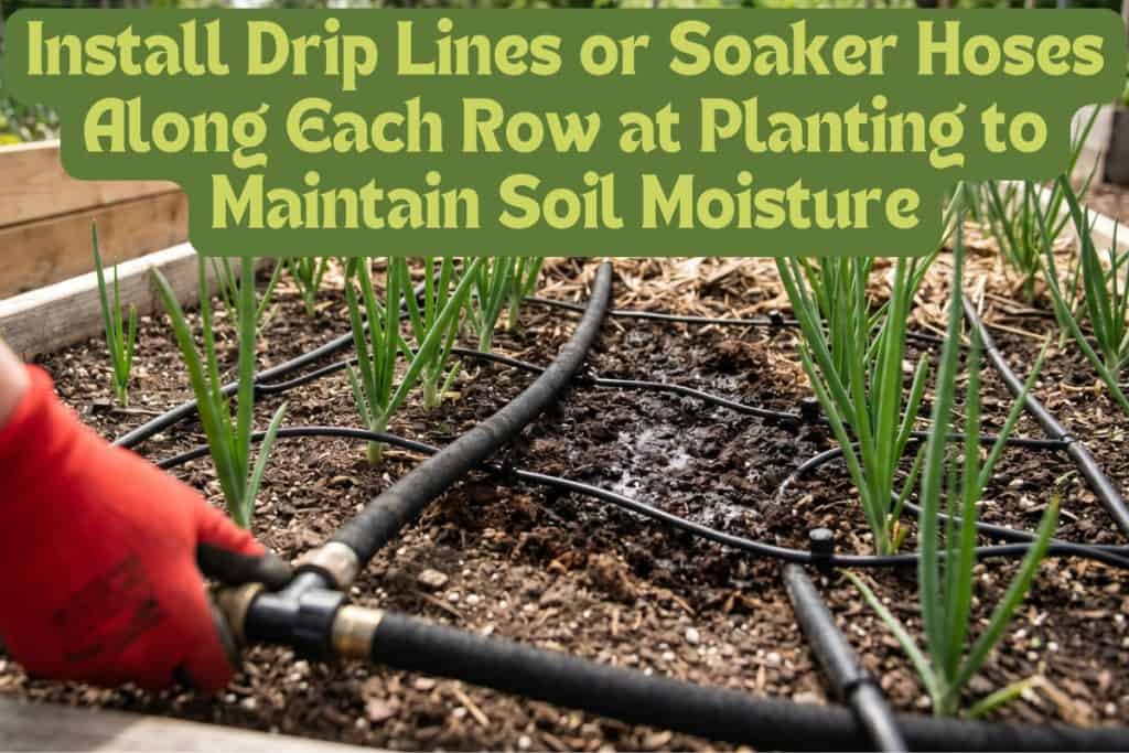 how to water onions