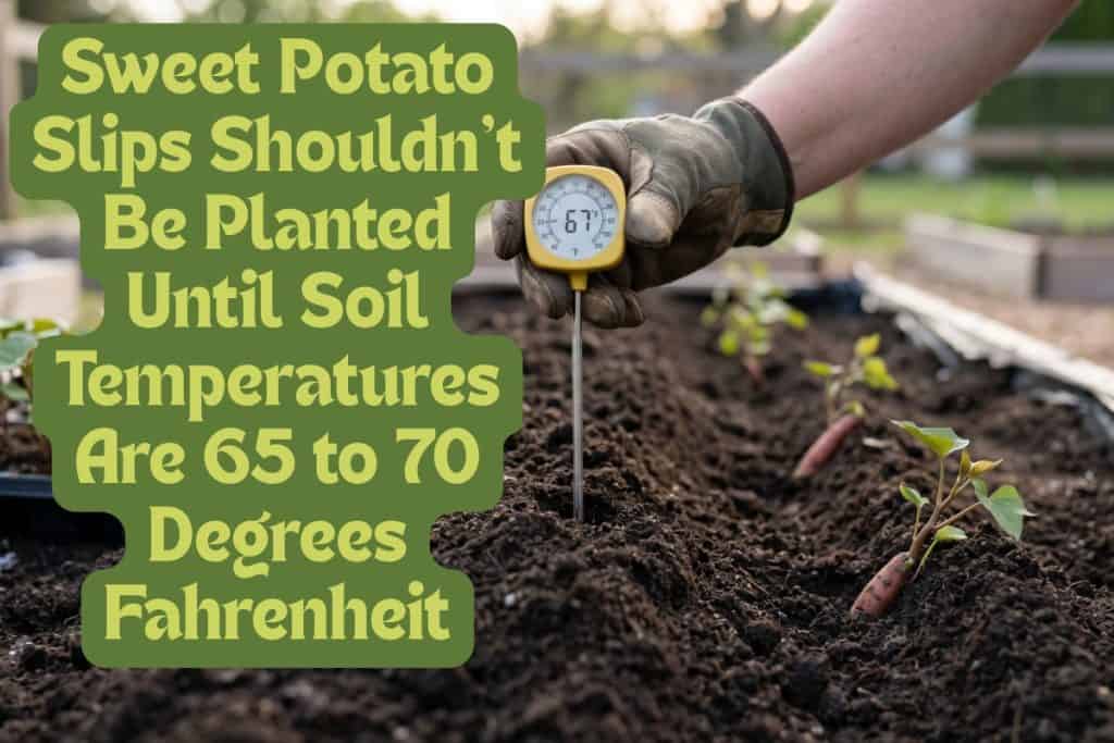 plant sweet potato slips