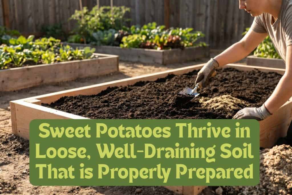 prepare sweet potato soil