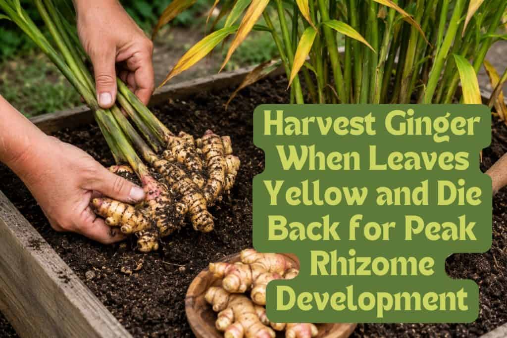 when to harvest ginger