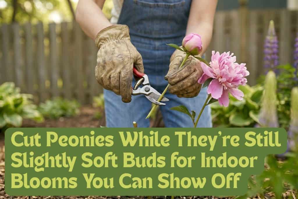 deadheading peonies
