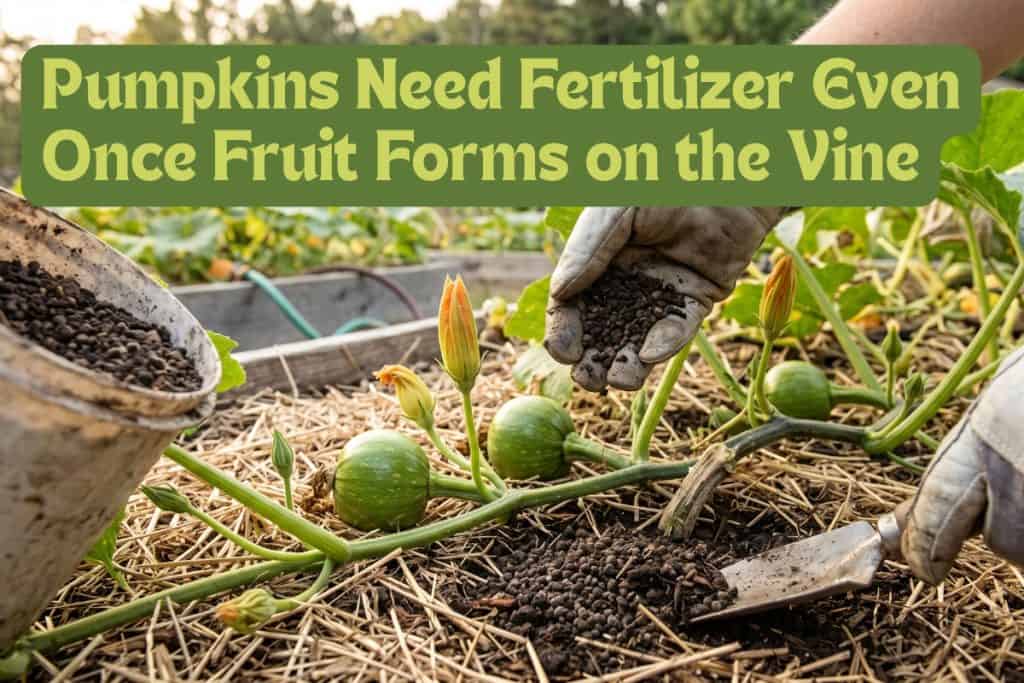 fertilize pumpkins