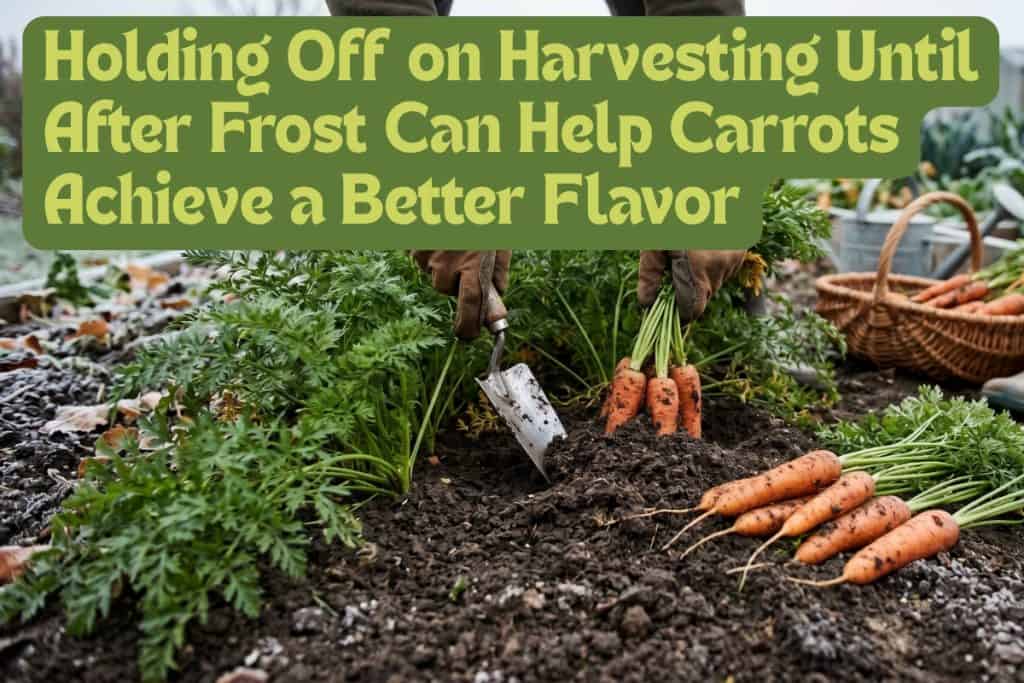 harvesting carrots