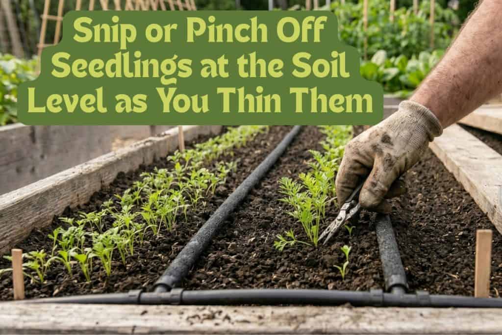 how to thin carrot seedlings