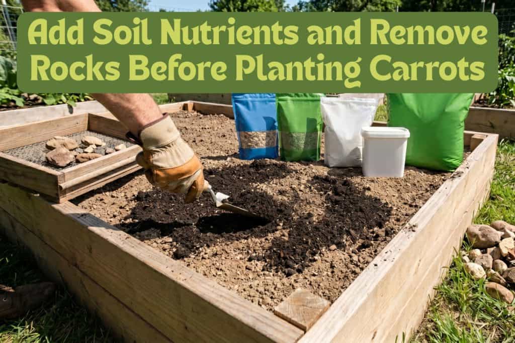 prepare carrot growing site