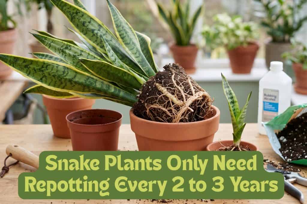 repotting snake plants