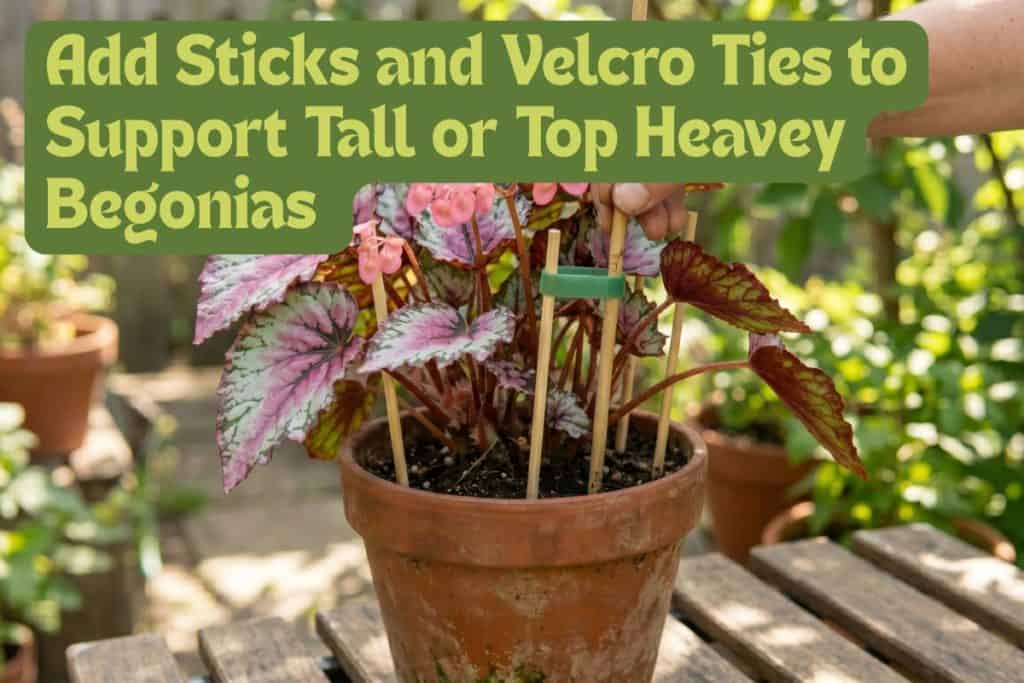 shape and support begonias