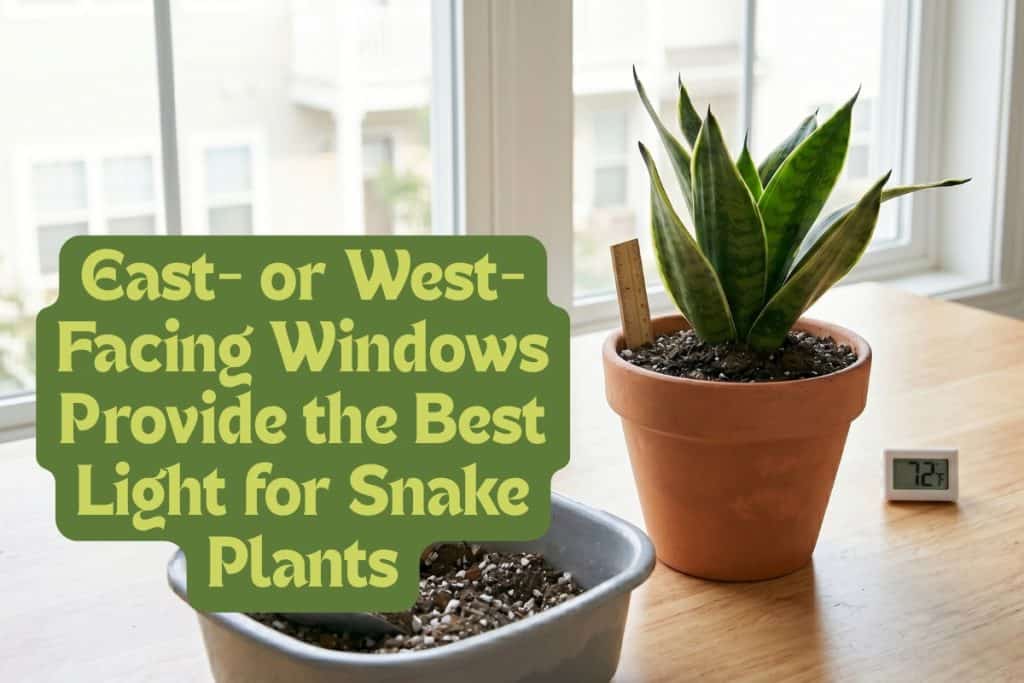 snake plant temperature and potting