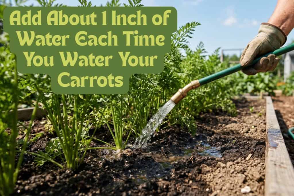 water and fertilize carrots