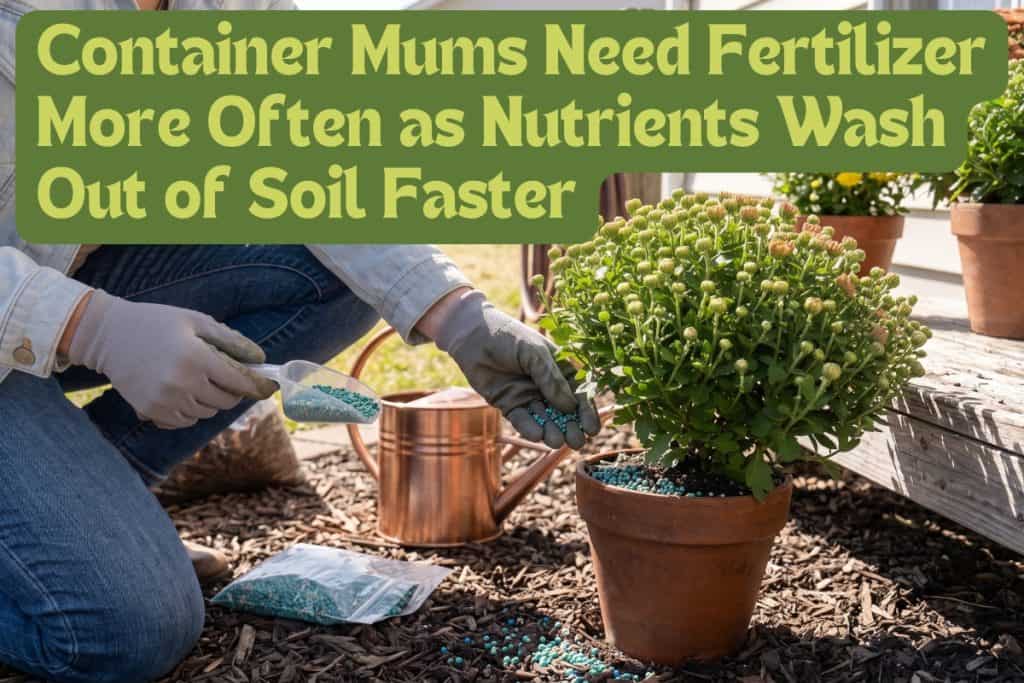 fertilize chrysanthemums