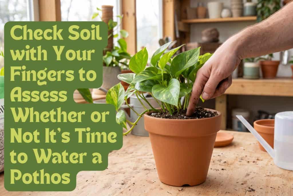 watering pothos plants