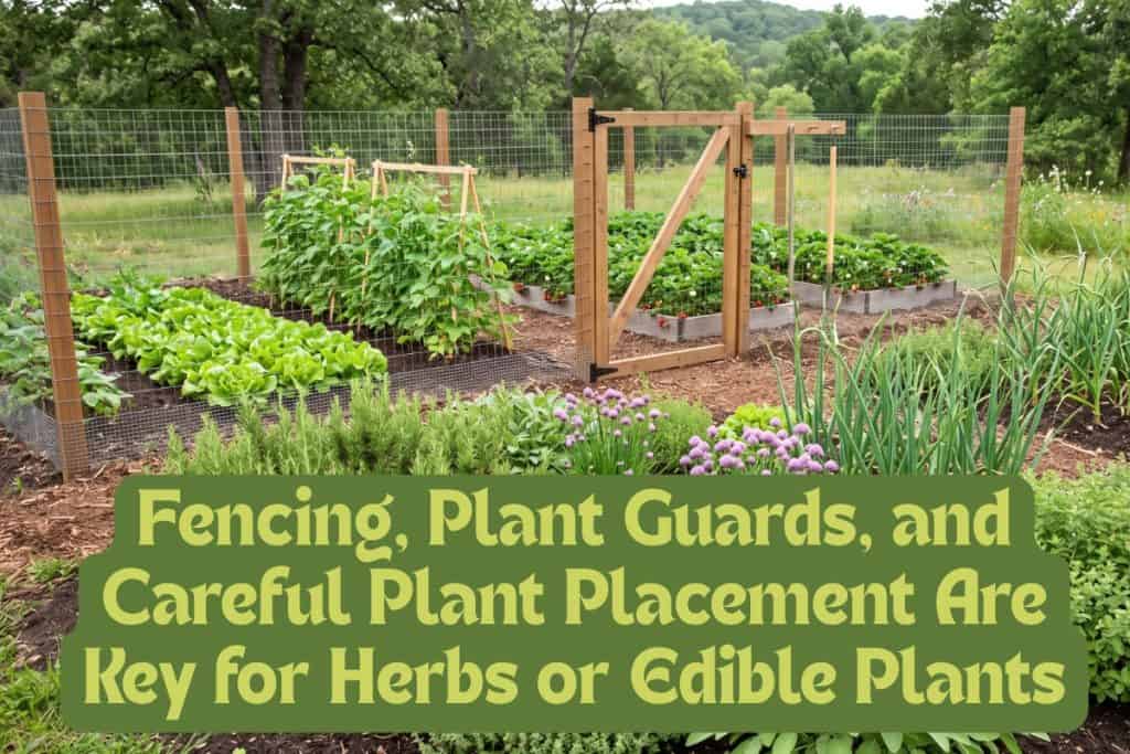 deer-resistant herbs and edible plants