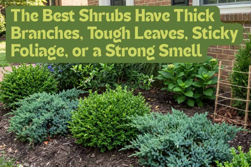 deer-resistant shrubs