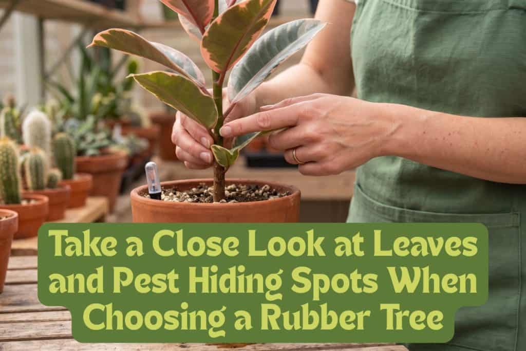 what to look for rubber tree